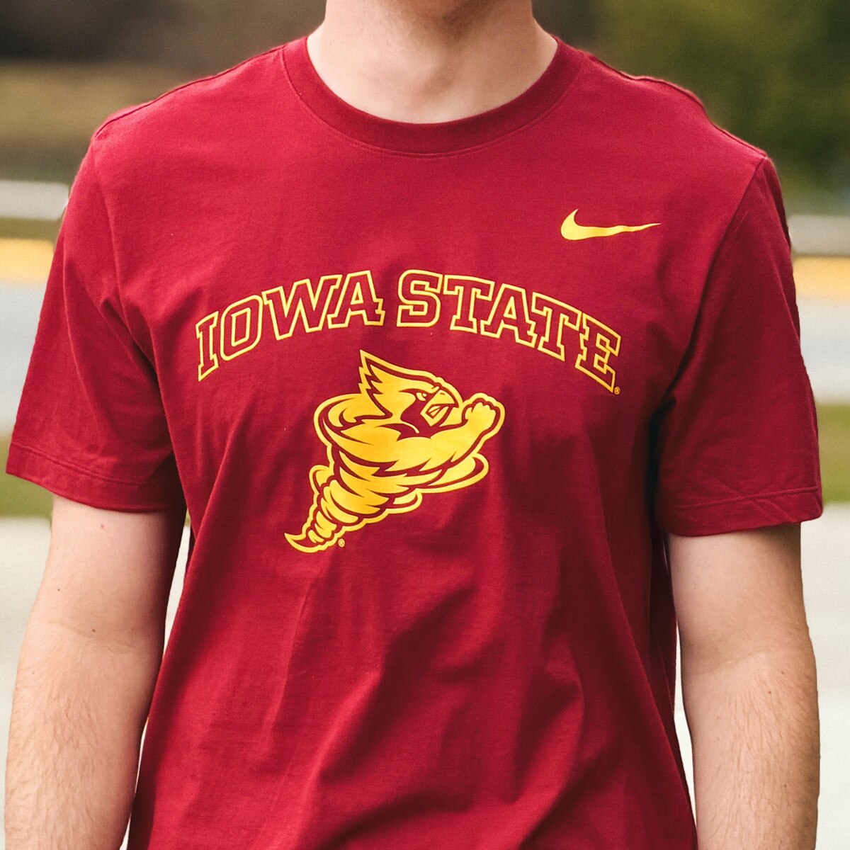 Nike Punching Cy Cardinal Short Sleeve T-Shirt